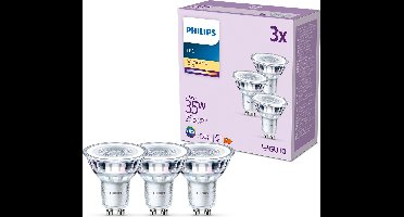 Philips LED Spot - 35 W - GU10 - Warmwit licht - 3 stuks