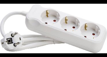 Kopp 128613003 Stekkerdoos 3-voudig Arctisch-wit Randaarde stekker 1 stuk(s)