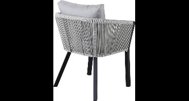 Virya tuinstoel incl. kussen zwart.