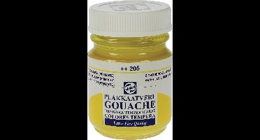 Talens plakkaatvef Extra Fijn flacon van 50 ml, citroengeel