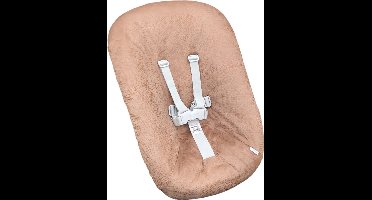 #52 newborn hoes, Camel bruin Slangenprint, Stokke Tripp Trapp. Ook geschikt voor Kidsmill Up.