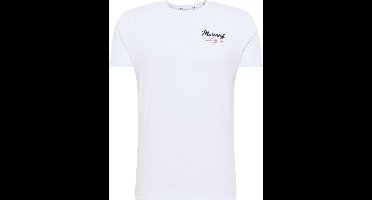 Mustang T-shirt Aron Embro wit - L