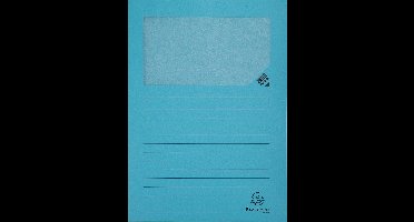 Exacompta 16x FOREVER Pak van 25 venstermappen 120g/m2 - 22x31cm voor A4 - Lichtblauw - 50252E