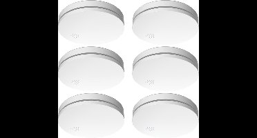 ELRO FS4610 Ultra Dunne Rookmelder met 10 jaar batterij - 23mm - Voldoet aan Europese Norm EN14604 - 6 stuks