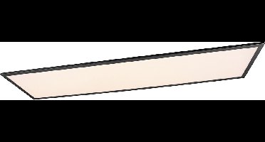 LED Plafondlamp - Plafondverlichting - Torna Alina - 34W - Warm Wit 3000K - Mat Zwart - Aluminium - 120cm