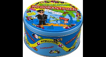 snoeptrommel noodrantsoen 14 x 7,5 cm ijzer blauw