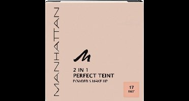 Manhattan 2 in 1 Perfect Teint Powder & Make Up - 17 Rose