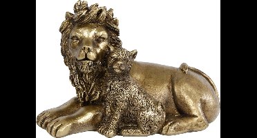 Gifs Amsterdam - Beeld - Dierenbeeld - Leeuwenbeeld - Leeuw - Welpje - Goud - Polyresin