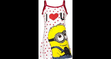 Minions Jurk - Rood - Spaghettibandjes - Maat 116 (6 jaar - 116 cm)