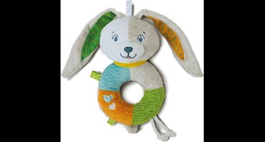 Clementoni Baby Knuffel Lovely Bunny Soft Rattle