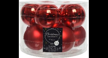 Decoris kerstballen - 10 stuks - 6cm - Glas