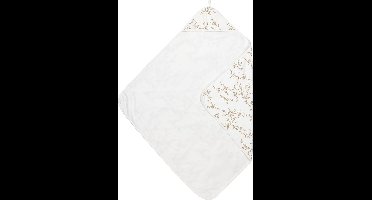 Meyco Baby Branches badcape - sand - 90x90cm