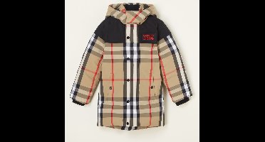 BURBERRY Chrissy gewatteerde jas met donsvulling en afneembare capuchon - Maat 152