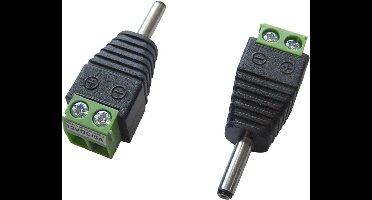 TRU COMPONENTS LT-DC3.5M Laagspannings-connector Stekker, recht 3.5 mm 1.3 mm 1 stuk(s)