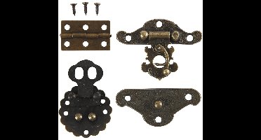 Creotime Mini-beslag Antiek Goud 30-35 Mm 10 Sets