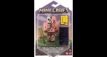 Mattel Minecraft Zombified Piglin - 8cm actiefiguur met beweegbare gewrichten