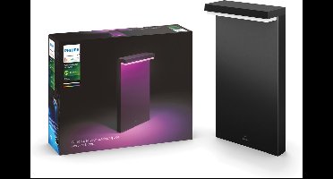 Philips Hue Nyro sokkellamp - wit en gekleurd licht - zwart