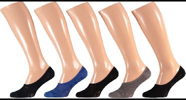 Apollo - Sport Footies Heren - Multi Color - 5-Pak- One Size - Footies Heren - Sportsokken - Kousenvoetjes