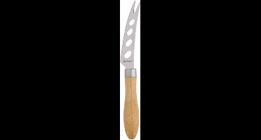 Alpina Kaasmes voor zachte kazen - 20 cm - houten handvat - gekarteld lemmet met gaten