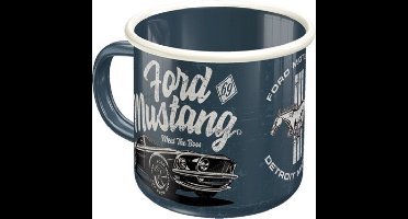 Emaille Beker – Ford Mustang Meet The Boss