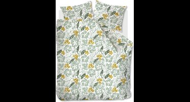 Ambiante Gina dekbedovertrek - Lits-Jumeaux XL - 260x200/220 - Groen