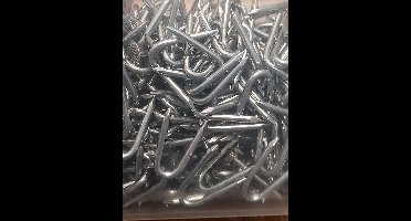 Spijkers - krammen 2.4x25mm verzinkt 1000 gram