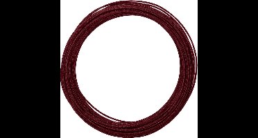 Vaessen Creative Aluminium Draad - Embossed round - 2mm - 30m - Donkerrood