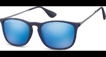 Montana MS34A - Zonnebril - Retro style - Blauw - Lensbreedte 54 mm