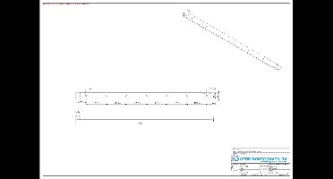 GB Bladscharnier duimgeheng       900mm 45x6  42417