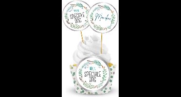 Folat - Cupcake Decoratie Set 'Mijn Speciale Dag' - 12-delig