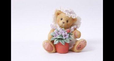 Cherished Teddies Violet - Zegeningen bloeien wanneer u in de buurt bent door gekoesterde Teddies