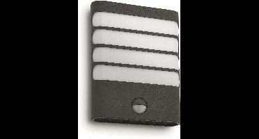 Philips Raccoon buitenwandlamp - met sensor - 1-lichts - antraciet