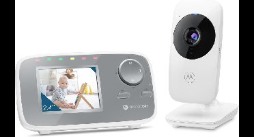 Motorola Nursery Babyfoon met Camera - Baby Monitor VM482 - Baby Camera met 2,4‑inch Kleuren Display, Tweeweg Communicatie, Temperatuurmonitor en Infrarood Nachtvisie - 300M Bereik