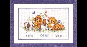 borduurpakket 70.789 spelende hondjes, geboorte