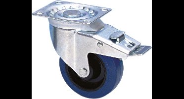 Adam Hall 37024 Lenkrolle 100mm BLUE gebremst - Wielen