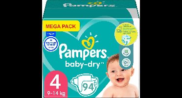 Pampers Baby Dry Luiers Maat 4 (9-14 kg) - 94 Stuks