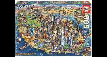 Educa Kaart van New York (500)