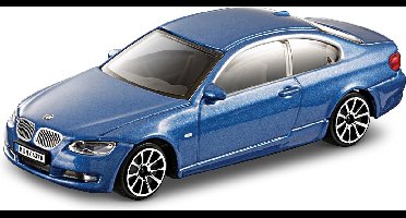 Bburago BMW 335i 2008 blauw schaalmodel 1:43