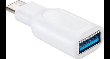 USB-C (m) - USB-A (v) adapter - USB3.0 / wit