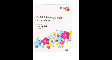 FLWR - Cartridges / Brother LC-985 Megapack / / Geschikt voor Brother