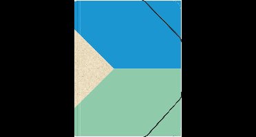 Kangaro documentenmap - kraft neon - A4 - elastomap met elastiek - 3 flappen - K-5820308