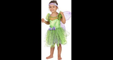 Vegaoo - Groene met paarse fee outfit voor meisjes