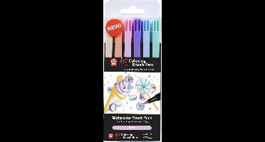 Sakura Koi Coloring Brush Pen set Sweets | 6 kleuren