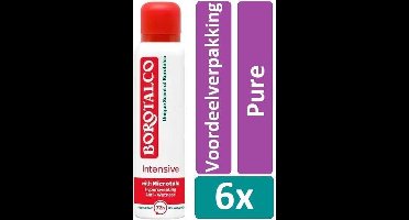 Borotalco Deodorant Spray Intensive – Voordeelverpakking 6 x 150 ml