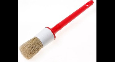 Wegwerpkwast rond wit haar MT20 diameter  32mm