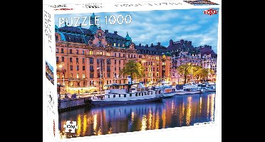 Puzzel Around the World Northern Stars: Stockholm Old Town Pier - 1000 stukjes