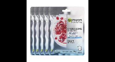 Garnier SkinActive - Hydra Bomb Sheet Masker met Granaatappel - Gezichtsmasker - 20 Stuks - Voordeelverpakking