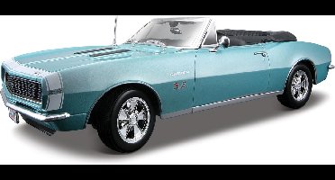Maisto CHEVROLET CAMARO SS 396 CABRIOLET 1967 turquoise/wit schaalmodel 1:18