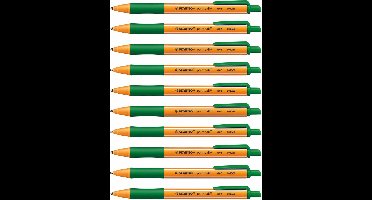 STABILO Pointball - Balpen 0,5 mm - Navulbaar - Groen - Doos 10 stuks