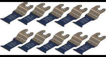 SMART Blades Bi-metaal Multitool Zaagblad - Hout/Non-ferro/Schroeven/Spijkers/Plastic - 32x51mm - 10 stuks